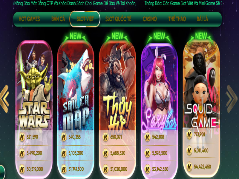sự kiện hoàn trả slot việt